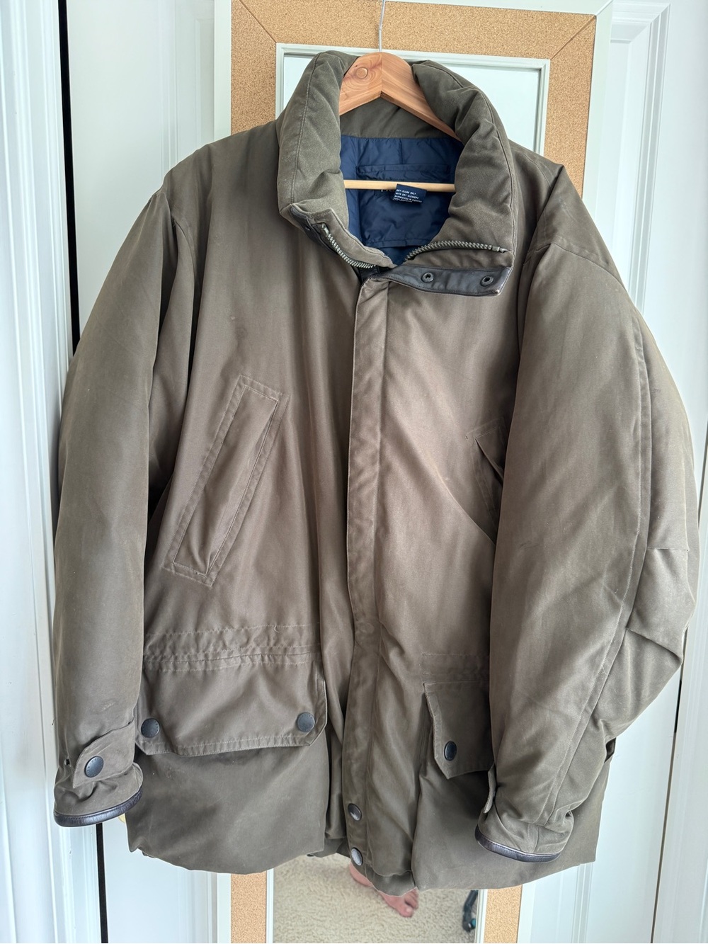 Men's Olive Green Winter Jacket Size L